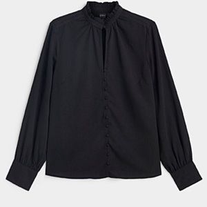 Victorian black blouse with delicate details